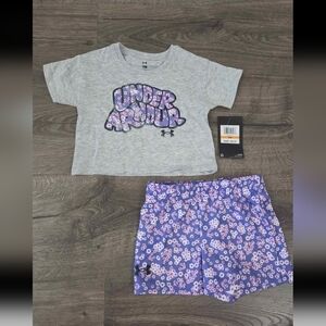 Girls Under Armour Outfit Size 12m NWT